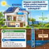 Napelemes öntöző szivattyú készlet 2 x 410W napelem, 500W mélykútszivattyú 1,7 m³/h 109 méter
