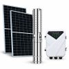 Napelemes öntöző szivattyú készlet 48V 500W búvárszivattyú 5,2 m³/h 45 méter emelés - 2 x 410W
