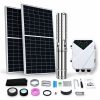 Napelemes öntöző szivattyú készlet 3 x 410W napelem, 600W mélykútszivattyú 4 m³/h 80 méter - szolár 