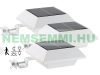 Solar LED spotlight 160 lm 2W PIR sensor white set of 3