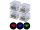 Solar RGB LED paving stone, glass block with 4 twilight sensors 7 x 5.4 x 7 cm