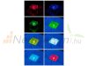 Solar RGB LED paving stone, glass block with 4 twilight sensors 7 x 5.4 x 7 cm