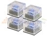 Solar RGB LED paving stone, glass block with 4 twilight sensors 7 x 5.4 x 7 cm