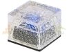 Solar RGB LED paving stone, glass block with 4 twilight sensors 7 x 5.4 x 7 cm