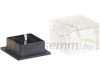 Solar RGB LED paving stone, glass block with 4 twilight sensors 7 x 5.4 x 7 cm