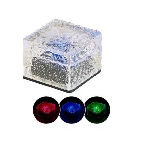   Napelemes RGB LED térkő szürkületérzékelővel, 7x5,4x7 cm IP44