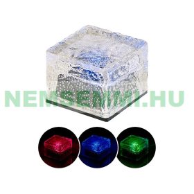   Napelemes RGB LED térkő szürkületérzékelővel, 7x5,4x7 cm IP44