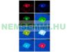 Napelemes RGB LED térkő szürkületérzékelővel, 7x5,4x7 cm IP44
