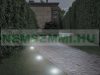 Solar paving stone 2-piece solar lighting with 8 LEDs, light decoration with warm white light