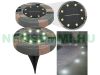 Solar paving stone 2-piece solar lighting with 8 LEDs, light decoration with warm white light