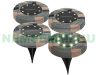 Solar paving stone 2-piece solar lighting with 8 LEDs, light decoration with warm white light