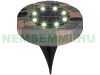 Solar paving stone 2-piece solar lighting with 8 LEDs, light decoration with warm white light