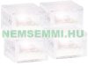 Solar LED paving stone with light sensor, set of 4 7x7x5 cm