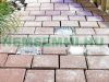 Solar LED paving stone with light sensor, set of 4 7x7x5 cm
