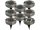 Solar paver 8-piece solar lighting with 8 LEDs, light decoration with warm white light