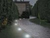 Solar paver 8-piece solar lighting with 8 LEDs, light decoration with warm white light