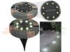 Solar paver 8-piece solar lighting with 8 LEDs, light decoration with warm white light