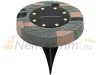 Solar paver 8-piece solar lighting with 8 LEDs, light decoration with warm white light