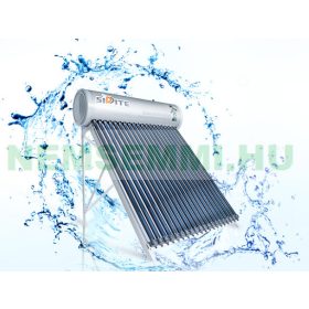   Napkollektor rendszer SP-HS nyomásálló 150 literes külső aluminium, belső saválló inox tartállyal 15 vákuumcsővel, kerettel!
