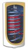 SunSystem 120l MB type indirect WALL storage, RARE 2 HEAT EXCHANGER version, 2 pipe snakes right + 3 kW heating insert. DHW storage, boiler next to solar collector