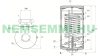 SunSystem 120l MB type indirect WALL storage, RARE 2 HEAT EXCHANGER version, 2 pipe snakes right + 3 kW heating insert. DHW storage, boiler next to solar collector