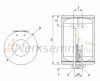 50 liter SunSystem hot water storage electric boiler with built-in 2kW heating element. Hot water storage enamelled tank HMV