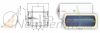 Horizontal SunSystem 80 liter hot water tank Horizontal wall boiler DHW 2kW heating element