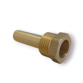   Hőmérséklet mérő merülőhüvely 1/2" menet 50 mm hüvely hőmérő, hőmérséklet érzékelő szonda számára