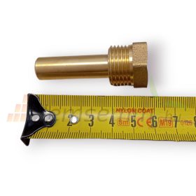   Hőmérséklet mérő merülőhüvely 1/2" menet 50 mm hüvely hőmérő, hőmérséklet érzékelő szonda számára