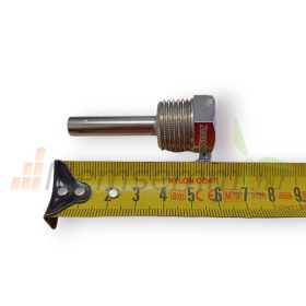   Hőmérséklet mérő merülőhüvely 1/2" menet 50 mm hüvely hőmérő, hőmérséklet érzékelő szonda számára