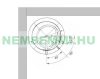 Buffer tank - 1000 liter tank without heat exchanger for hot water storage, CAN BE PLACED IN A SPECIAL CORNER. Sunsystem 