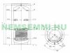 Buffer tank - 3,000 liter tank with 1 heat exchanger, specially CAN BE PLACED IN CORNERS, for hot water storage.