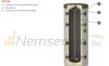 Heating narrow buffer tank - 200 liter tank without heat exchanger for hot water storage. Sunsystem PS 200