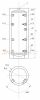 Heating narrow buffer tank - 200 liter tank without heat exchanger for hot water storage. Sunsystem PS 200