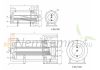 SunSystem 500 liter 1 heat exchanger stationary, indirect storage heating and solar collector boiler. Domestic hot water storage, glass-ceramic tank DHW