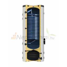   Hőszivattyúval kompatibilis 250/60 bojler Indirekt tároló  puffertartállyal kombinálva HMV-be épített hőcserélővel