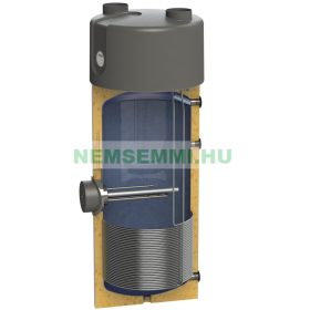 200 literes hőszivattyús bojler extra hőcserélővel napkollektor számára Melegvíz tároló hőszivattyúv