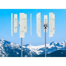   Függőleges szélturbina 500 vertikális tengelyű 5 lapátos szélkerék áramtermelésre 12V 500W, töltésvezérlővel 