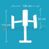 Vertical wind generator D1000 vertical axis 6 blade wind wheel for power generation 24V 36V 1000W
