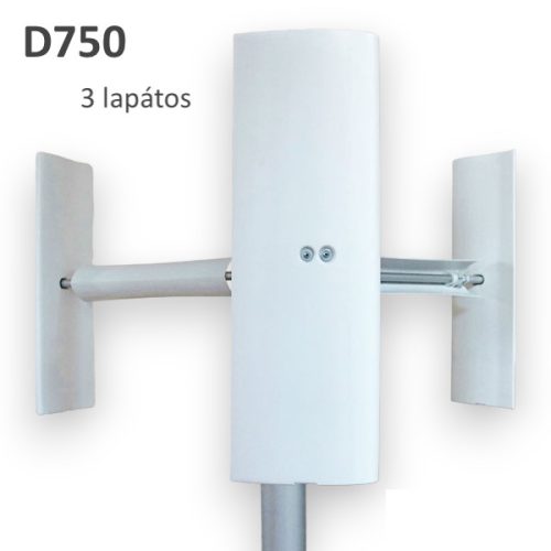 Vertical wind generator D750 vertical axis 3 bladed wind wheel for power generation 24V 36V 750W