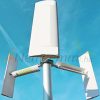 Vertical wind generator D750 vertical axis 6 bladed wind wheel for power generation 24V 36V 750W
