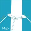 Vertical wind generator E1000 vertical axis 6-bladed wind wheel for power generation 24V 1000W