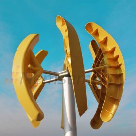   Függőleges tengelyű szélturbina SW300 12V 24V 300W 6 lapáttal, vertikális tengelyű szélkerék áramtermelésre