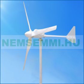   Szélgenerátor háztartási méretű, 48 V 1000 W teljesítmény, 260 cm szélkerék lapátátmérővel