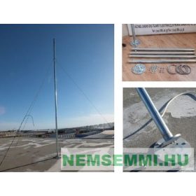 Árboc tartóoszlop  i1000, i1500, I2000 as szélkerékhez 4 méter, 40kg teherbírás, felhajtó zsanérr