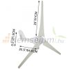 Windwheel 12V 400W 3 blade wind generator with wind turbine charging controller