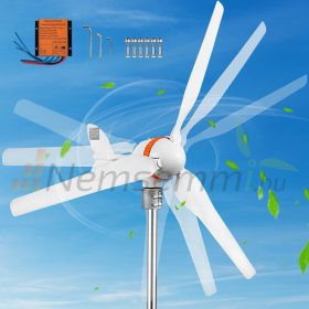   Szélgenerátor 400W 12V, MPPT vezérlővel, 3 lapátos szélkerék, szélturbina háztartási áramellátás kiegészítéséhez