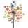 Wind wheel colorful 48 cm diameter wind spinning ornament toy colorful garden decoration that can be inserted into the ground