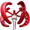 Vertical Axis Wind Turbine 100W 12V Wind Generator with 5 Blade Wind Wheel Power Indicator