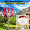 Vertical Axis Wind Turbine 100W 12V Wind Generator with 5 Blade Wind Wheel Power Indicator